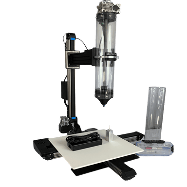 3D Potter Super 10 3D Ceramic Clay Printer-with package contents-front right angle view