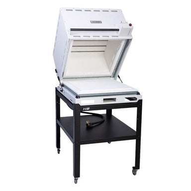 Hot Shot HS-24G Glass Kiln-opened-front right angled view