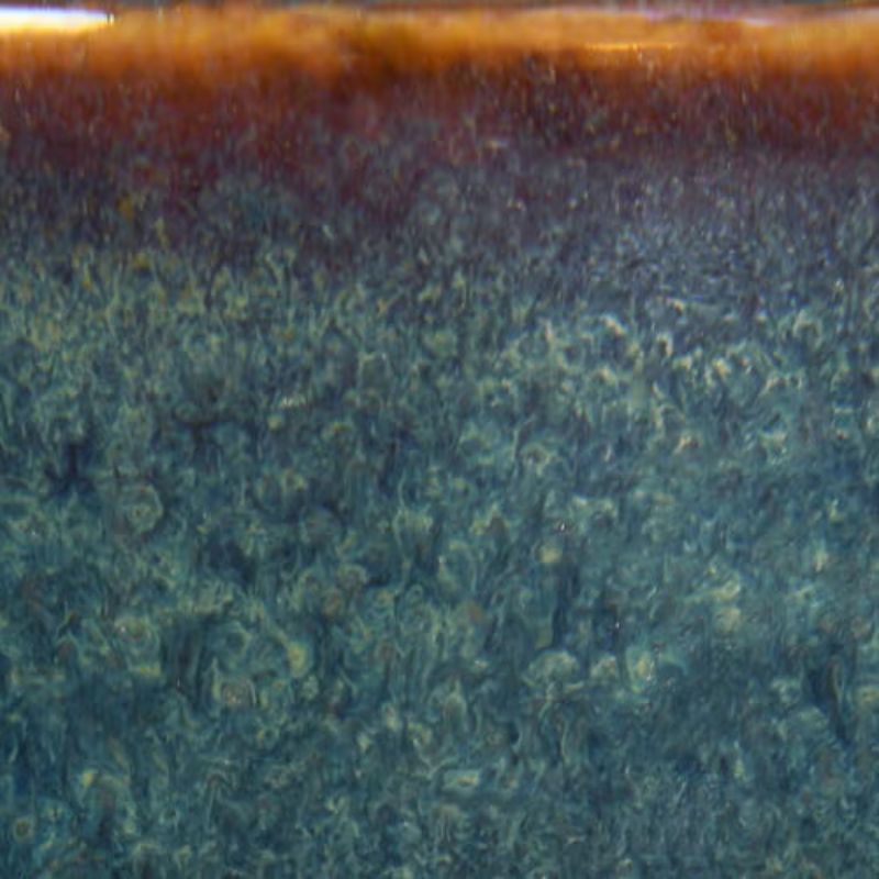 blue tiger's eye mid-fire glaze color chip from Speedball Art
