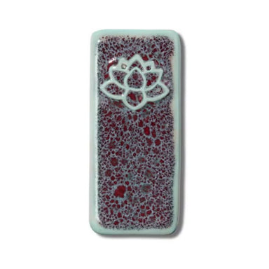 dragon stone mid-fire glaze sample tile from Speedball Art