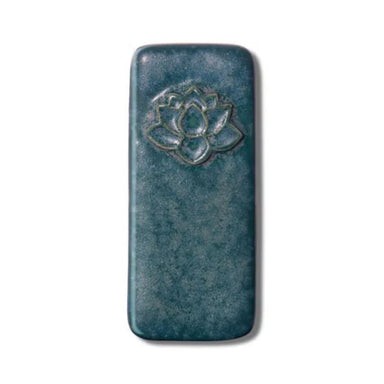 teal agate mid-fire glaze sample tile from Speedball Art