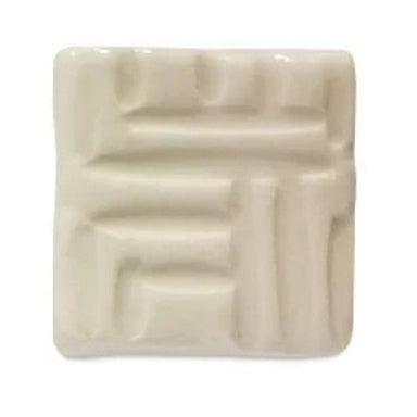Clear mid-fire stoneware glaze color chip from Speedball Art