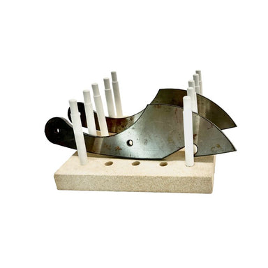 2 large knives in a singular knife rack from Hot Shot Oven & Kiln