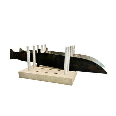 2 blades in a singular knife rack from Hot Shot Oven & Kiln