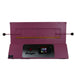 Straight-on view of closed Bluebird glass annealing kiln from Paragon, painted in Berry color, with Sentinel TouchXpress controller below door.