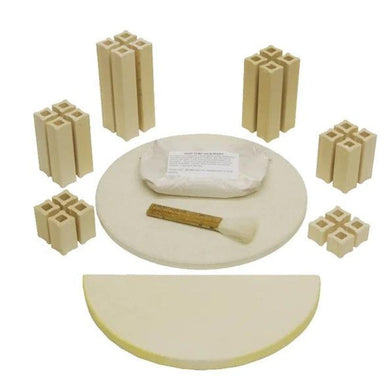 Furniture kit of 2 shelves, 24 posts, 1 brush and 1 bag kiln wash for Evenheat 1413 ceramic kilns