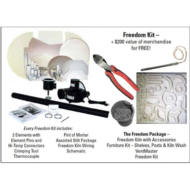 Image capturing elements of the Olympic Kilns Freedom Kit that comes with the purchase of any Freedom Package kiln