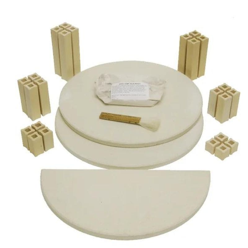 Furniture Kit of 3 shelves, 24 posts, 1 brush and 1 bag wash for Evenheat RM II 1822 and HF 1818 kilns