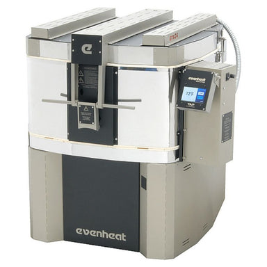 Slightly left-angled straight-on view of closed Evenheat GTS 24 Glass Kiln