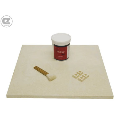 Shelf, brush, posts, shelf primer comprising the furniture kit for the Evenheat GTS 24 Glass Kiln.