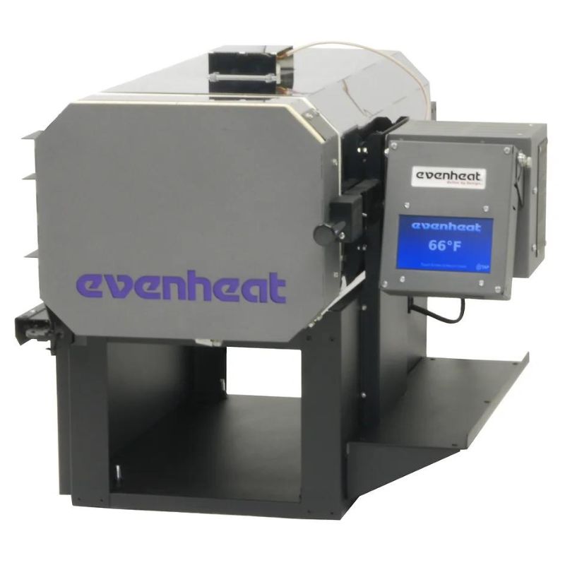 Front view of closed Evenheat KH Series Heat Treating Oven with controller on right side