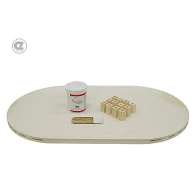 Full Shelf with small posts, brush, and shelf primer for SP41-GTS41-GTS2541 Glass Kilns from Evenheat.
