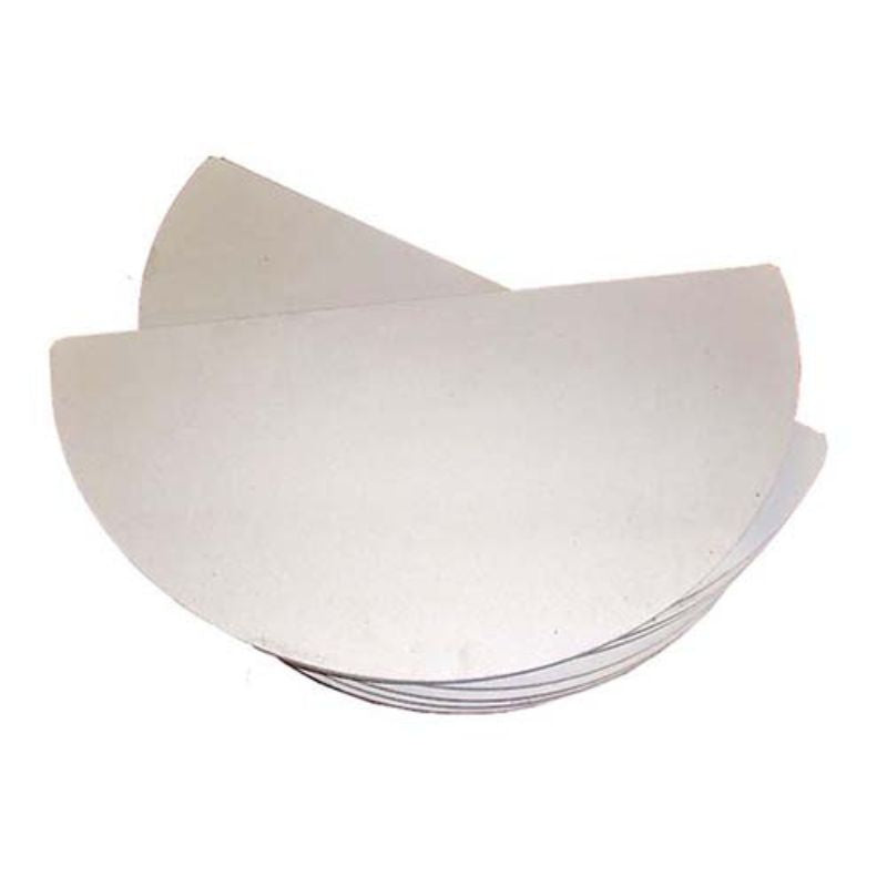 Stack of half round shelves ideal for 14" wide round kilns