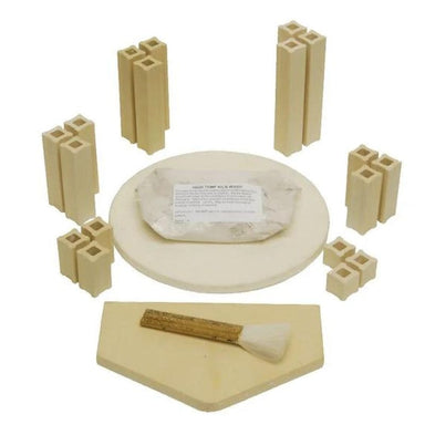Furniture kits for Evenheat 1210 kiln models including 2 shelves, 18 posts, 1 brush, 1 bag kiln wash