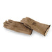 Brown gloves.