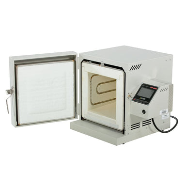 HS-1200K knife making oven kiln-door open-TAP PRO controller view