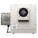 Back view of closed 7G Glass Kiln from Hot Shot showing back side of the digital controller box and the kiln's fan, ventilation.