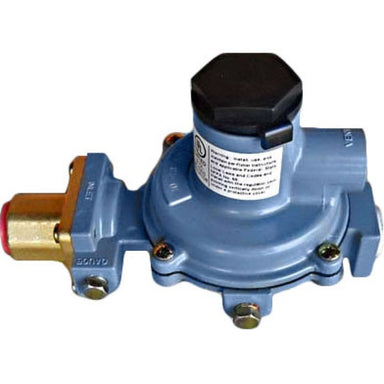 Close up a low pressure regulator part made for 23- and 28-inch Olympic Kilns gas units.