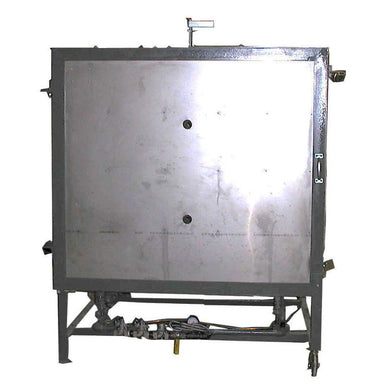 Front view of closed Olympic Kilns 20.5 cubic foot large capacity downdraft DD20 kiln.
