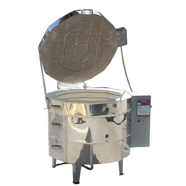 Open right-angled view of dual media kiln from Olympic, model 2318HE