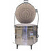 Front-facing, opened DM2827HE dual media, electric kiln from Olympic with a temperature controller.