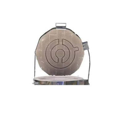 View of open lid of an Olympic Kilns model to show dual media lid heating element