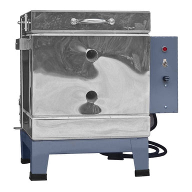 Front view of closed Hot Box 89E Electric Kiln from Olympic Klns
