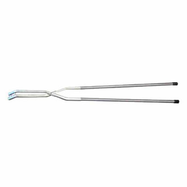 Full view of metal tongs to use in Olympic Kilns raku models.