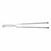 Full view of metal tongs to use in Olympic Kilns raku models.
