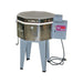 Closed slightly angled Champ Kiln from Olympic Kilns with electrical box and standard 3K-CF controller
