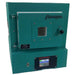 Straight on view of closed SC2 PMC/Jewelry Kiln from Paragon in Jade color. Also shown is the Sentinel TouchXpress digital controller.