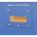 illustrated close up view of an optional 1" x 3" viewing window as it would look on a Paragon glass fusing kiln
