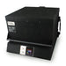 Clamshell lid closed on a Paragon Kilns CS26 glass fusing kiln against a plain white background.