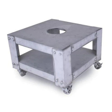 18"x18"x6" metal stand for Paragon Kilns. has locking casters and a mounting bracket for the Orton Kiln Vent.