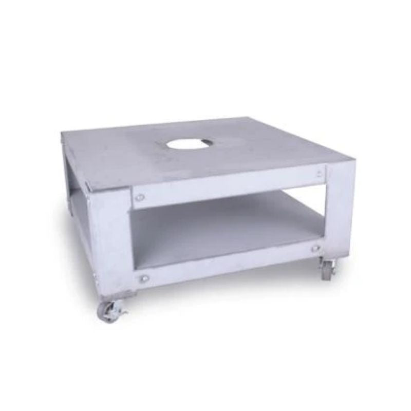 24"x24"x12" metal stand for Paragon Kilns. has locking casters and a mounting bracket for the Orton Kiln Vent.