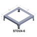 Digital illustration of an 24"x24"x6" metal stand for Paragon Kilns.
