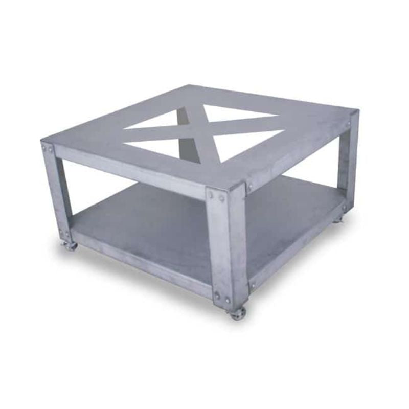 32"x32"x18" metal stand for Paragon Kilns. has locking casters and a mounting bracket for the Orton Kiln Vent.
