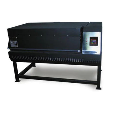 Closed Pearl 4426 glass fusing kiln from Paragon, painted in Black showing Sentinel SmartTouch digital controller.