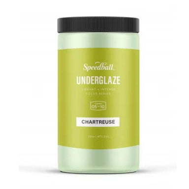 package of 16oz speedball art chartreuse underglaze