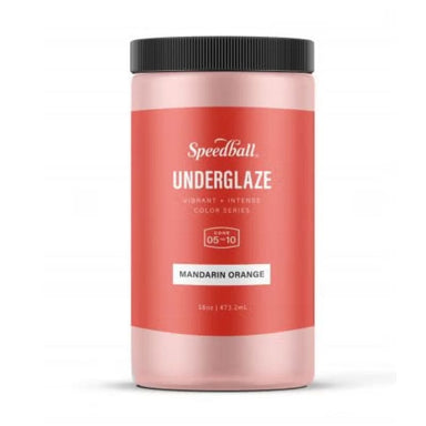 package of 16oz speedball art mandarin orange underglaze