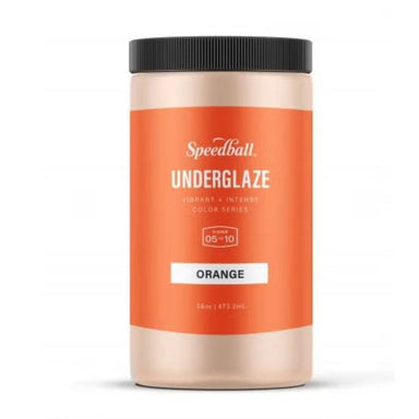 package of 16oz speedball art orange underglaze