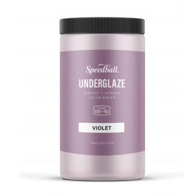 package of 16oz speedball art violet underglaze