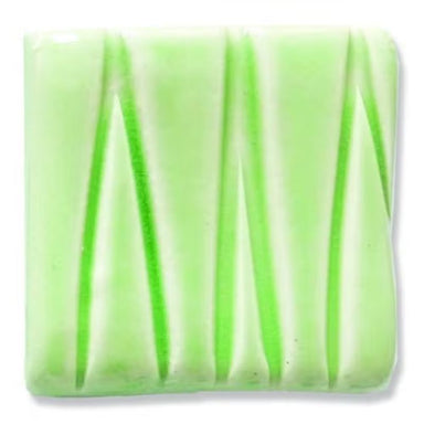 Celadon low-fire glaze color chip from Speedball Art