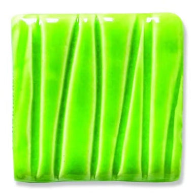 Chartreuse low-fire glaze color chip from Speedball Art