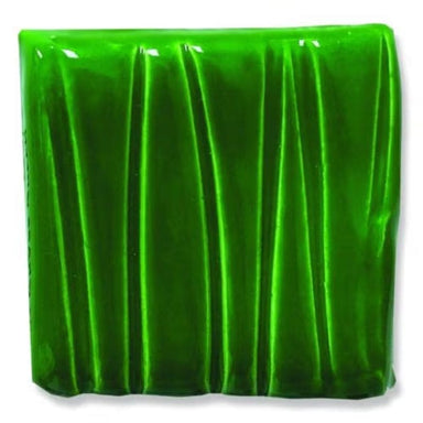 Grass Green low-fire glaze color chip from Speedball Art