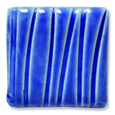Medium Blue low-fire glaze color chip from Speedball Art