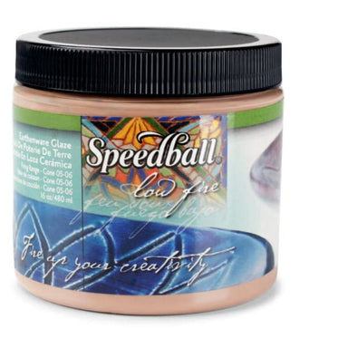 Brown low-fire glaze pint-sized 16oz container from Speedball Art
