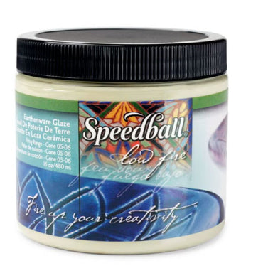 Celadon low-fire glaze pint-sized 16oz container from Speedball Art