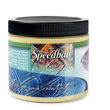 Chartreuse low-fire glaze pint-sized 16oz container from Speedball Art