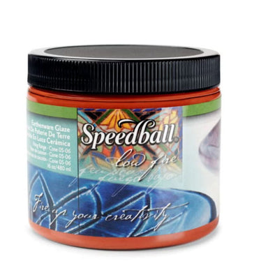 Honey low-fire glaze pint-sized 16oz container from Speedball Art